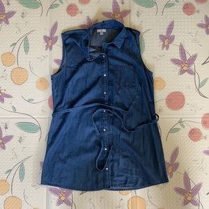 Denim Charming Charlie’s tie dress size L